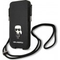 Karl Lagerfeld Torebka KLHCP12LOPHKMK 6.7" black/black hardcase Saffiano Ikonik Kar`s Karl Lagerfeld Torebka KLHCP12LOPHKMK 6.7" black/black hardcase Saffiano Ikonik Kar`s