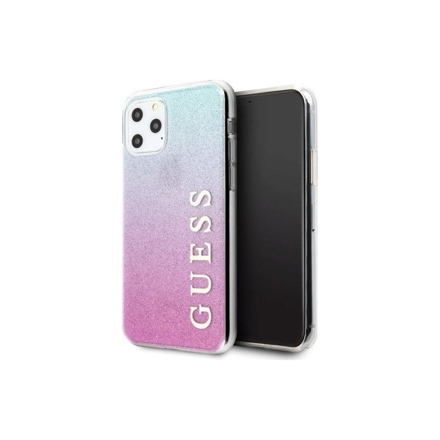 Guess Guess GUHCN65PCUGLPBL iPhone 11 Pro Max Pink Blue/Pink Blue Hard Case Glitter Gradient – 2