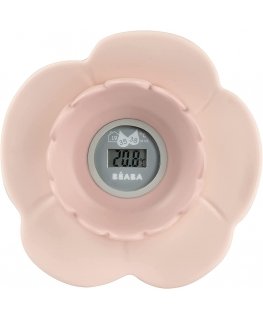 BEABA LOTUS ROOM AND BATHROOM THERMOMETER, OLD Pink