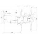 Cabletech Wall bracket adjustable TV 37-70" (max. 50kg) Cabletech Wall bracket adjustable TV 37-70" (max. 50kg)