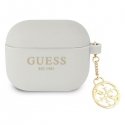 Guess Silicone protective case Charm 4G Collection for AirPods 3 gray