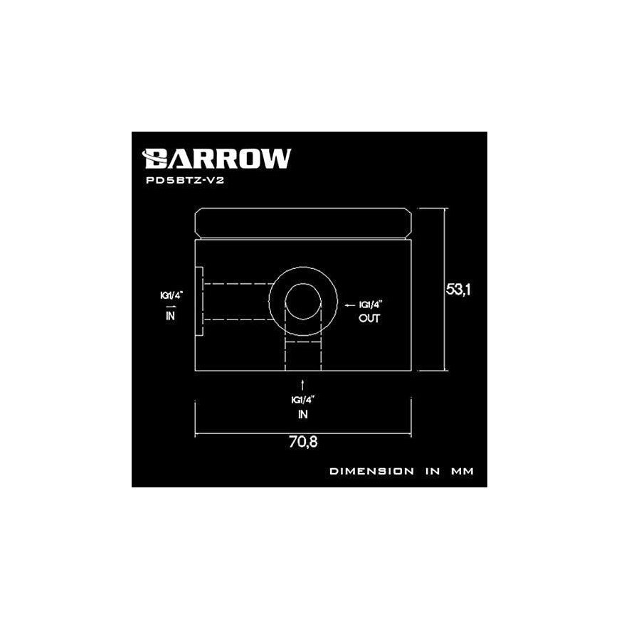 Barrow D5 siurblio korpusas, aliumininis baltas – 3