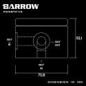 Barrow D5 siurblio korpusas, aliumininis baltas Barrow D5 siurblio korpusas, aliumininis baltas