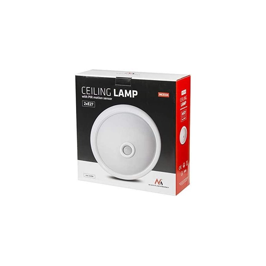 Ceiling light Maclean Ceiling light with PIR sensor and changeable light source 2x max 40W with E27 – 10