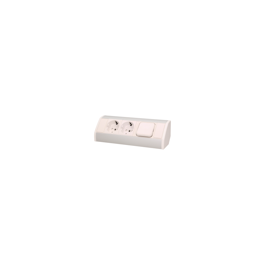 Orno 2x2P + Z furniture socket