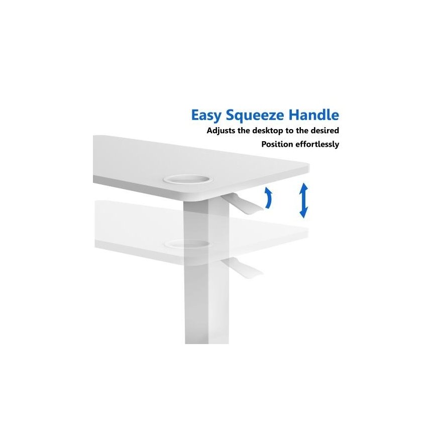 Height-adjustable table Up Up Forseti White – 3