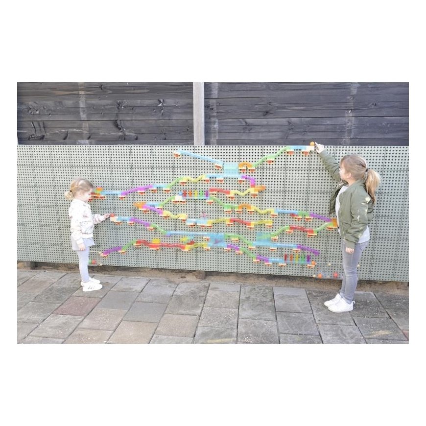 Track construction kit for balls for STEM board 209 pcs Masterkidz – 13