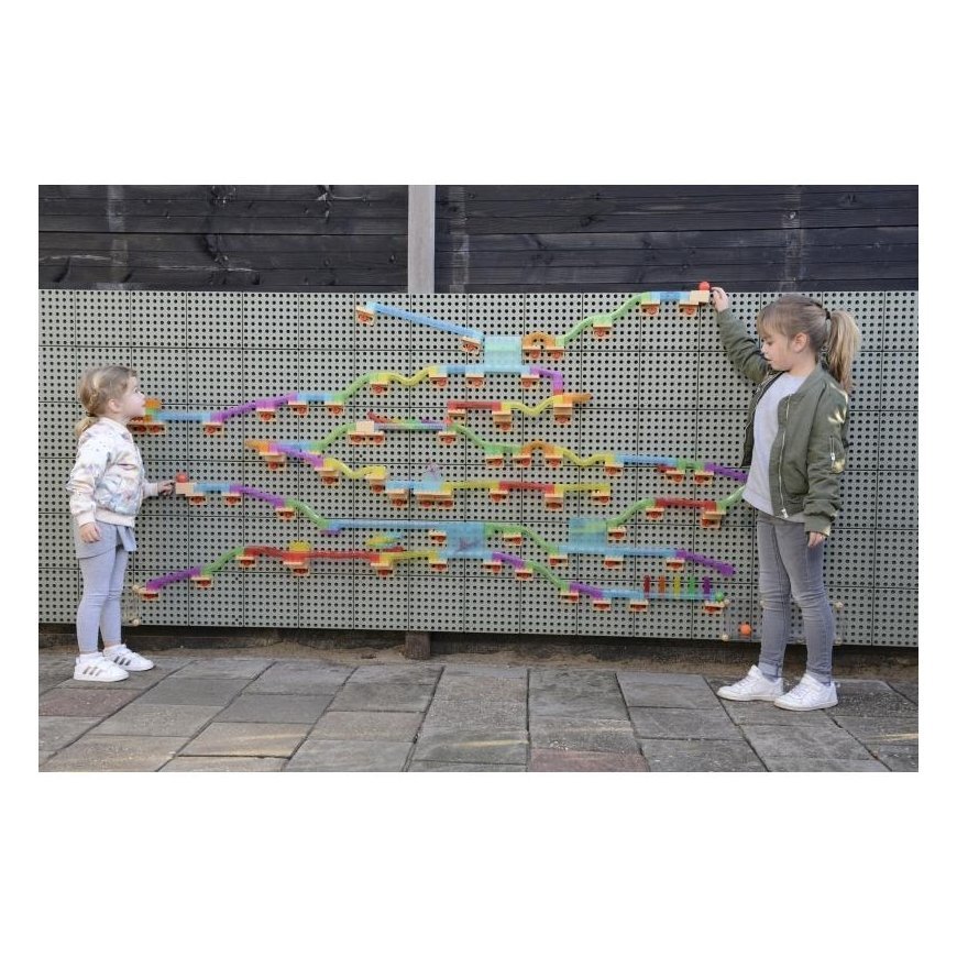 Track construction kit for balls for STEM board 209 pcs Masterkidz – 14