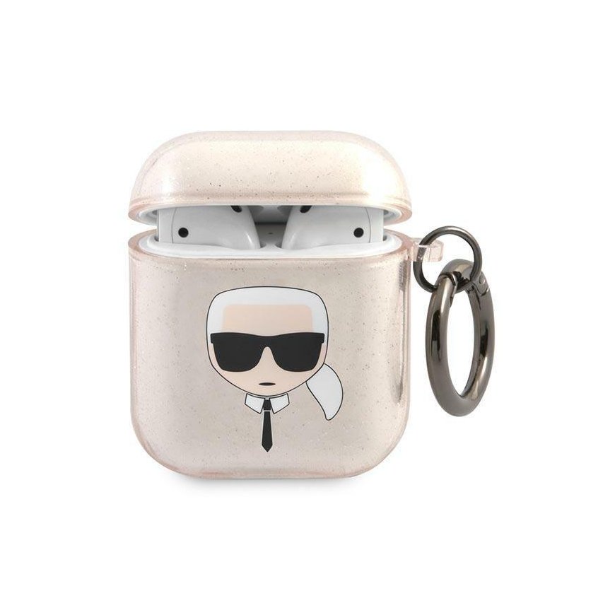 Karl Lagerfeld Protective Case KLA2UKHGD Shiny Karl Head AirPods 1/2 Gold – 2