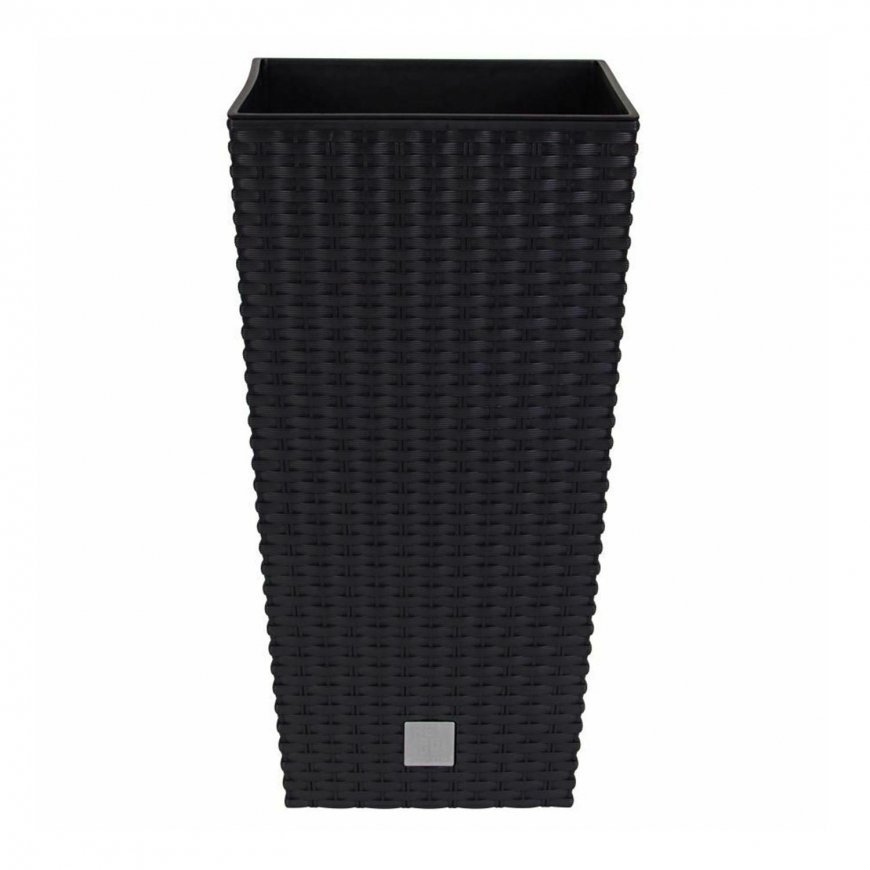 Prosperplast Pot with insert Rato Square DRTS225 anthracite – 2