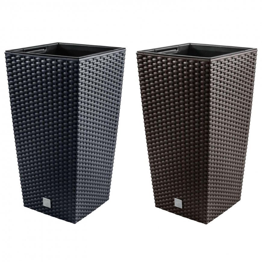 Prosperplast Pot with insert Rato Square DRTS225 anthracite – 8
