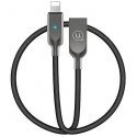 Kabelis USB Usams USB-A – Lightning 1,9 m Juodas (IPYSUSB201)