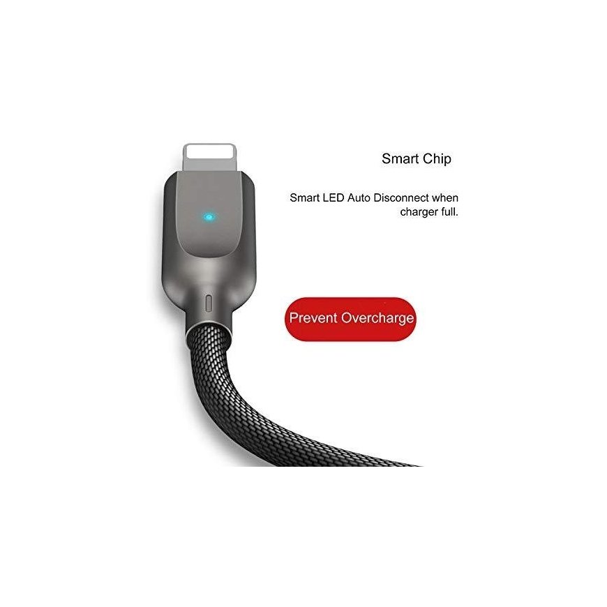Kabelis USB Usams USB-A – Lightning 1,9 m Juodas (IPYSUSB201) – 2