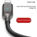 Cable USB Usams USB-A - Lightning 1.9 m Black (IPYSUSB201)