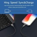 Cable USB Usams USB-A - Lightning 1.9 m Black (IPYSUSB201)