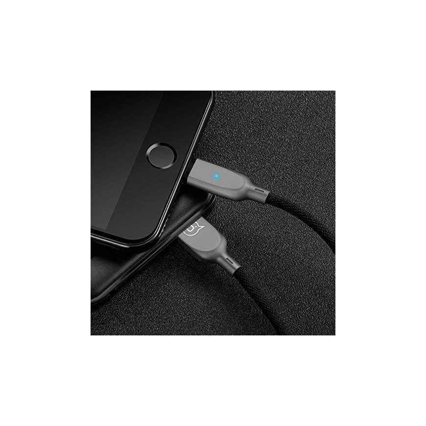 Cable USB Usams USB-A - Lightning 1.9 m Black (IPYSUSB201) – 8