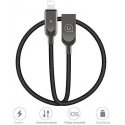 Cable USB Usams USB-A - Lightning 1.9 m Black (IPYSUSB201)