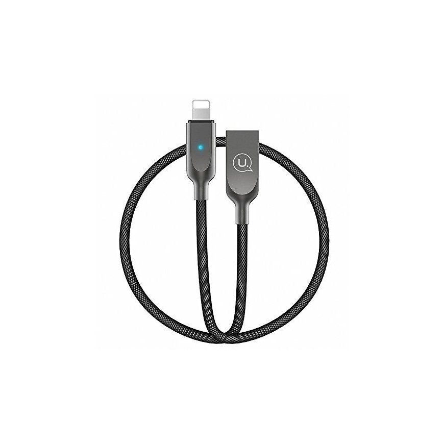 Kabelis USB Usams USB-A – Lightning 1,9 m Juodas (IPYSUSB201) – 10