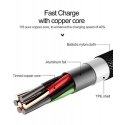 Cable USB Usams USB-A - Lightning 1.9 m Black (IPYSUSB201)