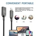 Cable USB Usams USB-A - Lightning 1.9 m Black (IPYSUSB201)