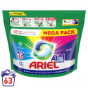 Ariel All-in-1 Pods Colour Želinės skalbimo kapsulės, 63 kapsulės Ariel All-in-1 Pods Colour Želinės skalbimo kapsulės, 63 kapsulės