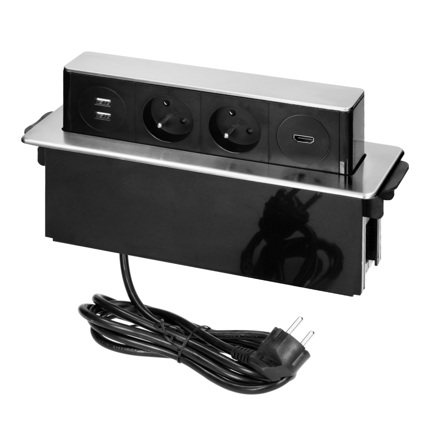 Orno Furniture socket, pull-out from above