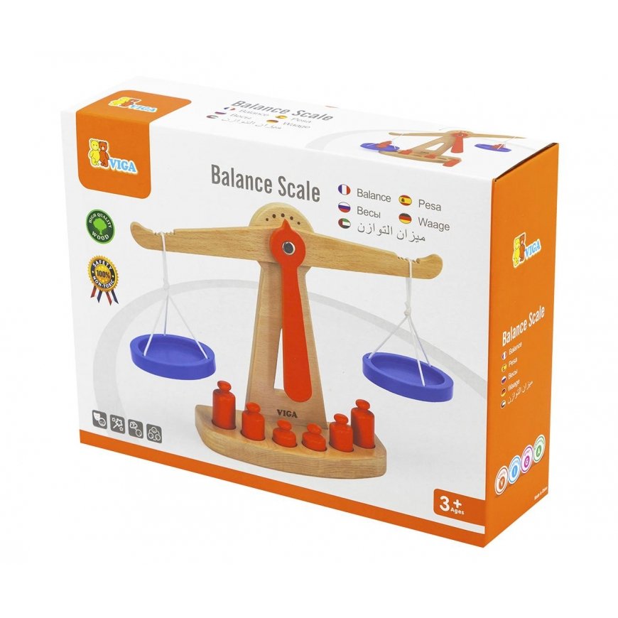Žaislinės medinės svarstyklės ,,Viga Toys" – 7