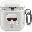 Karl Lagerfeld Protective Case KLA2UKHGS Shiny Karl Head AirPods 1/2 Silver Karl Lagerfeld Protective Case KLA2UKHGS Shiny Karl Head AirPods 1/2 Silver