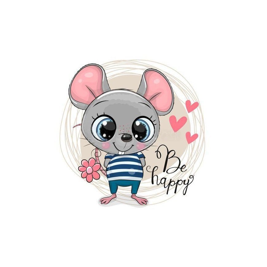 Beldizart Mouse 20*20 cm WD2477