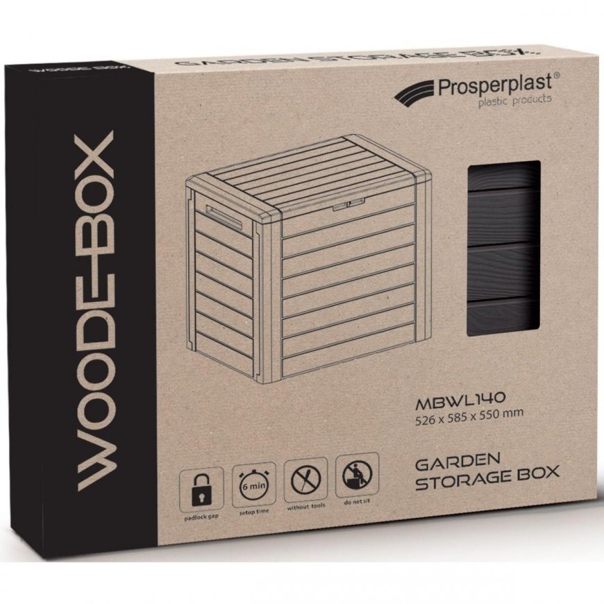 Garden Box Prosperplast WoodeBox 190 l Anthracite – 6