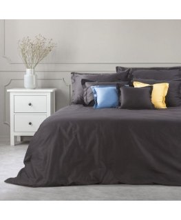 Bedding set Eurofirany POS / NOVAC / CZA / PO 160X200 Black Bedding