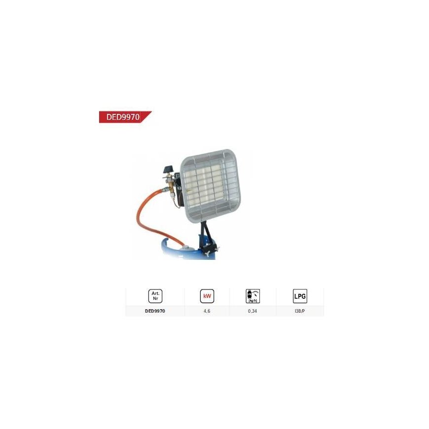 Dedra radiator for one cylinder 4.6 kW (DED9970)
