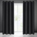 Eurofirany LOGAN blackout night curtain, 135X250 cm, loops / rings, color: black Eurofirany LOGAN blackout night curtain, 135X250 cm, loops / rings, color: black