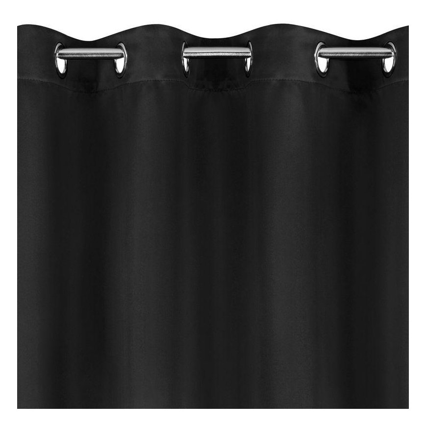 Eurofirany LOGAN blackout night curtain, 135X250 cm, loops / rings, color: black – 4