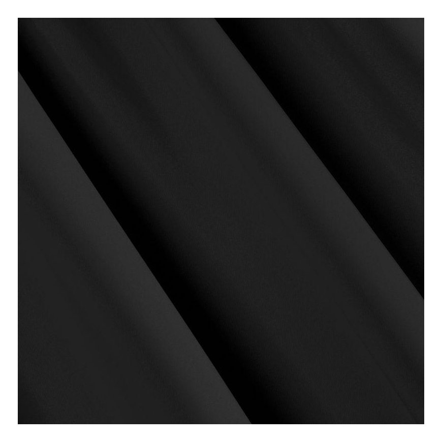 Eurofirany LOGAN blackout tipo temdanti naktinė užuolaida, 135X250 cm, kilpos / žiedai, spalva: juod – 6