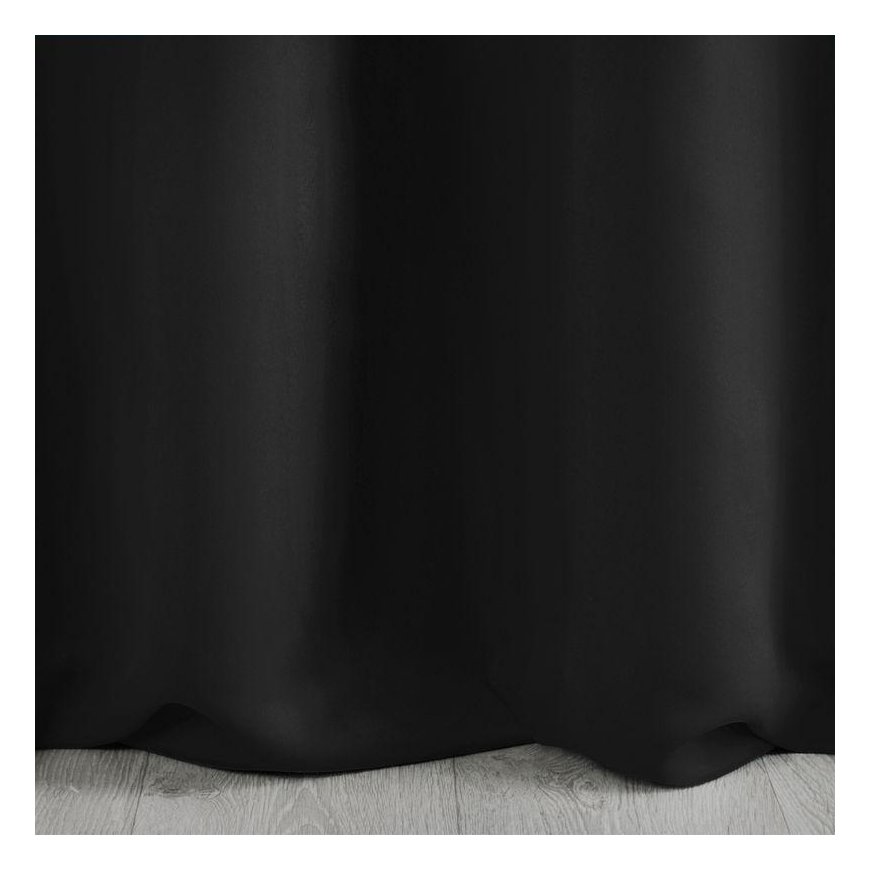 Eurofirany LOGAN blackout night curtain, 135X250 cm, loops / rings, color: black – 7