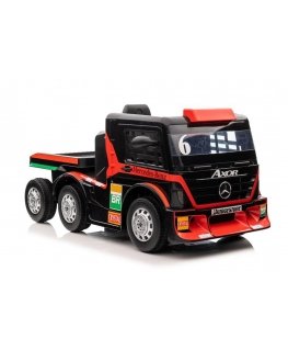 Lean Cars Single electric car with trailer Mercedes-Benz Axor XMX622, red