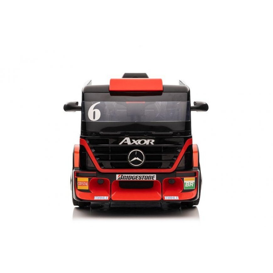 Lean Cars Single electric car with trailer Mercedes-Benz Axor XMX622, red – 2