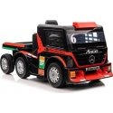 Lean Cars Vienvietis elektromobilis su priekaba Mercedes-Benz Axor XMX622, raudonas