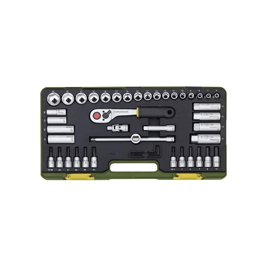 Proxxon Head set 3/8" 44 pieces
