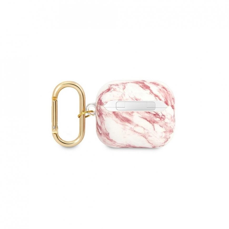 Guess GUA3HCHMAP AirPods 3 cover pink/pink Marble Strap Collection – 4