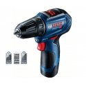 BOSCH DRILL / DRILL 12V 30 / 17Nm 2x2.0Ah WITHOUT SHEETS + ACCESSORIES 39 pcs. GSR 12V-30