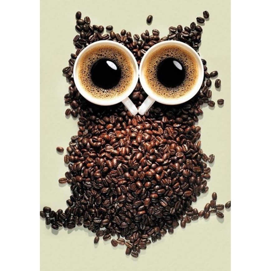 Beldizart Coffee owl 20 x 30 cm WD242