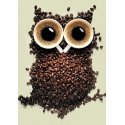 Beldizart Coffee owl 20 x 30 cm WD242 Beldizart Coffee owl 20 x 30 cm WD242