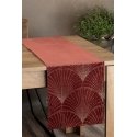 Eurofirany BLINK / 14 Aksominis stalo takelis su su dideliu art deco stiliaus vėduoklės raštu, 35X22