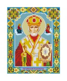 Beldizart Diamond Painting Kit Icon St. Nicholas the Wonderworker 22*28 cm AZ-2001