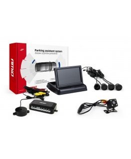 Amio Parking sensor kit tft02 4.3 inch with camera hd-315-led 4 black sensors