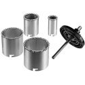 POLSKA Artu Hole Saws, Sintered Tungsten, Set 33-73mm (26426)