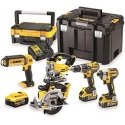 Dewalt Maszyny DEWALT COMBO SET 18V DCD796 + DCF887 + DCS39 + DCS331 + DCL050) 3x5.0Ah TSTAK DCK551P