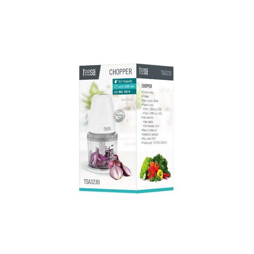 Teesa TSA3230 shredder, 260W, white – 8